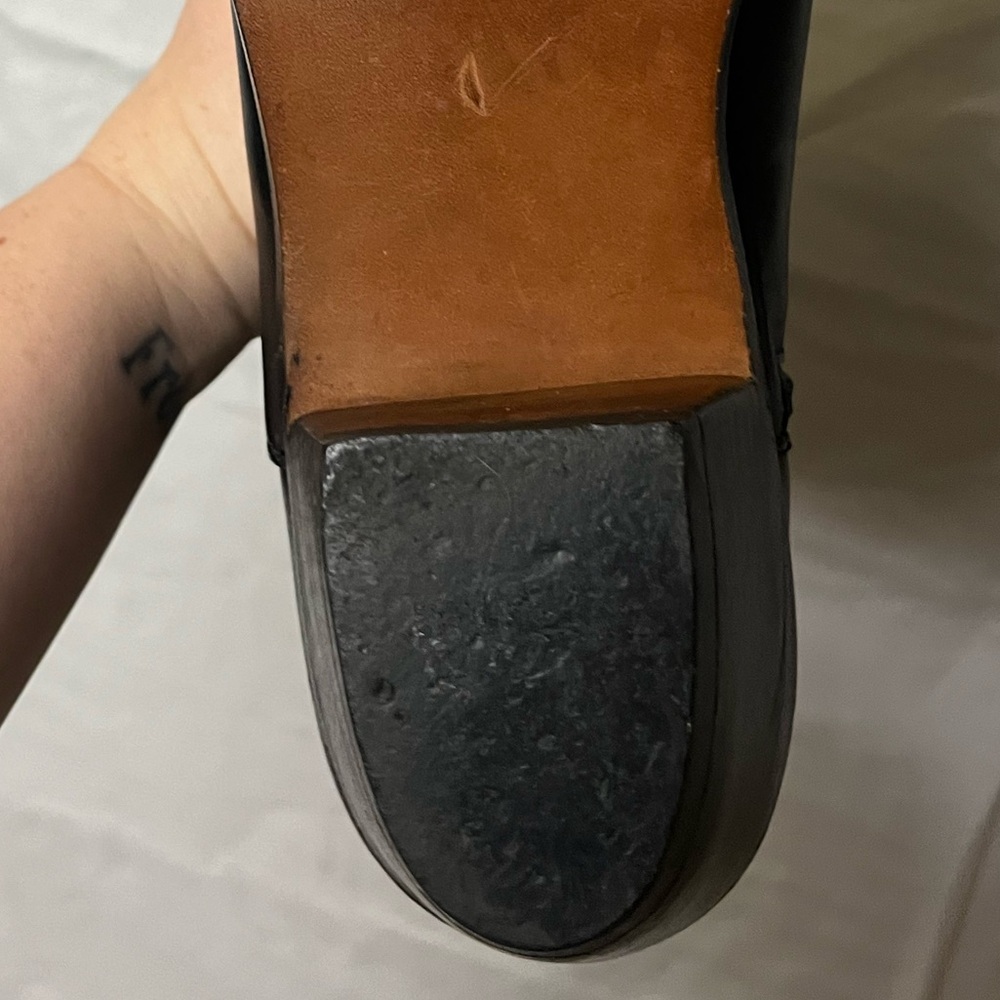 Giovanni Women’s Genuine Leather Black Boots Side Zip Buckle Detail- Size 6.5 - Picture 7 of 11